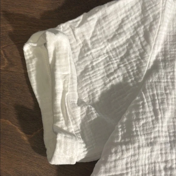 White Button Down Shirt with Relaxed Fit - Picture 5 of 8